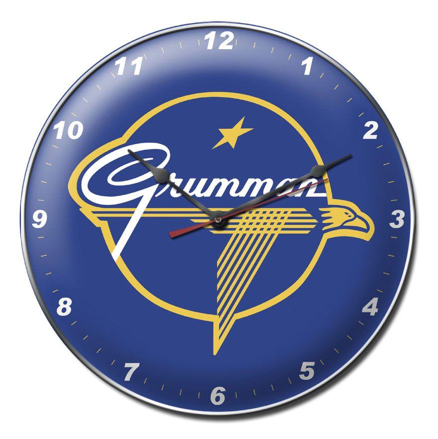 Grumman Logo - Grumman Logo Clock-Historic Aviation