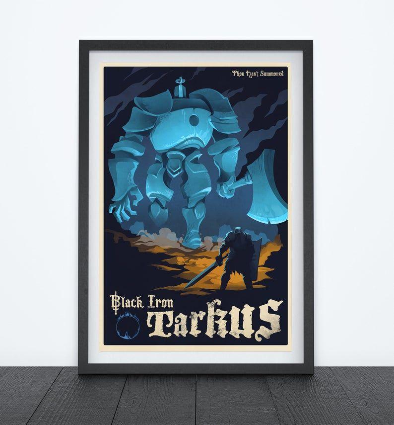 Tarkus Logo - BLACK IRON TARKUS Video Game Art Poster, Gaming Poster, Prints, Gamer Room  Decor, Gaming Prints, Wall Art