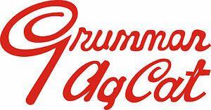 Grumman Logo - Details about Grumman Ag Cat Aircraft Logo Sticker/Decal