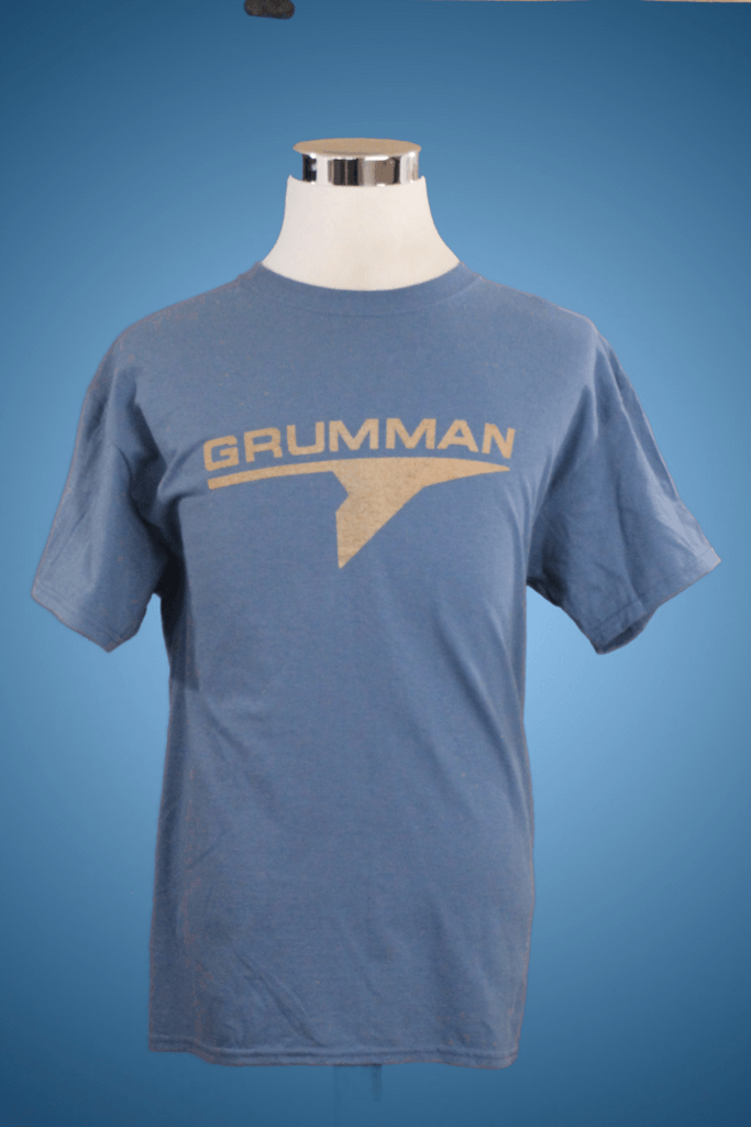 Grumman Logo - Grumman Logo in Gold Metallic Cotton Tee