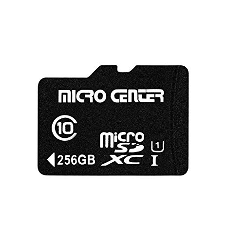 SDXC Logo - Micro Center 256GB Micro SD Card with SD Card Adapter Class 10 Micro SDXC  Flash Memory Card