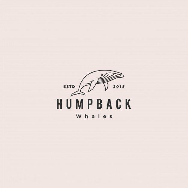 Humpback Logo - Humpback whale logo hipster vintage retro Vector | Premium Download