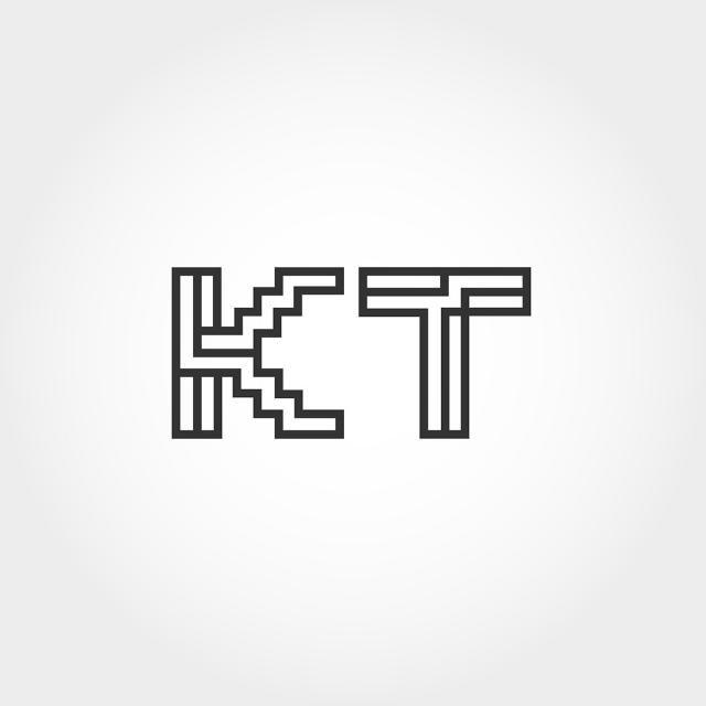 KT Logo - Initial Letter KT Logo Template Template for Free Download on Pngtree