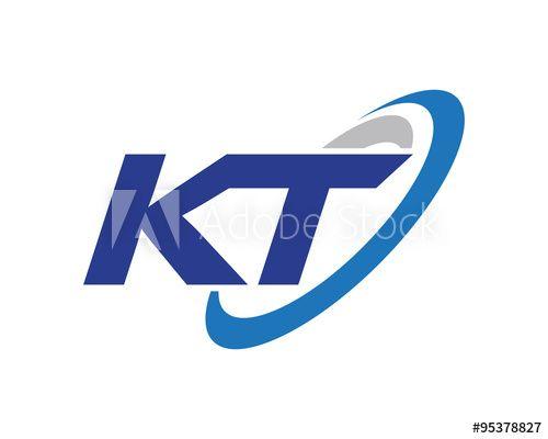 KT Logo - KT Letter Swoosh Media Technology Logo - Buy this stock vector and ...