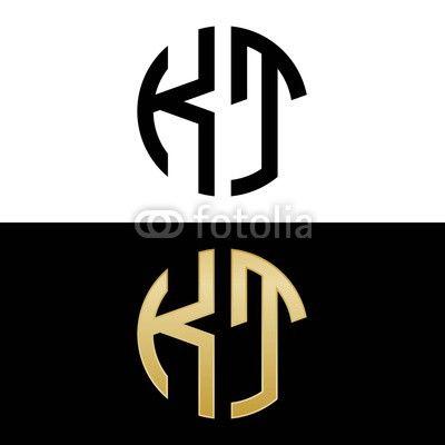 KT Logo - kt initial logo circle shape vector black and gold | Buy Photos | AP ...