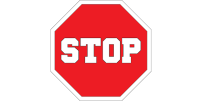 Stop Logo - Stop logo: examples of emblems, design tips