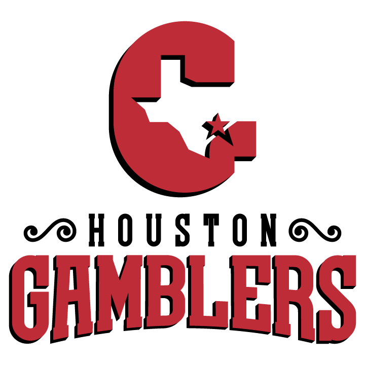 Gamblers Logo - houston gamblers logo. Sports logo, American