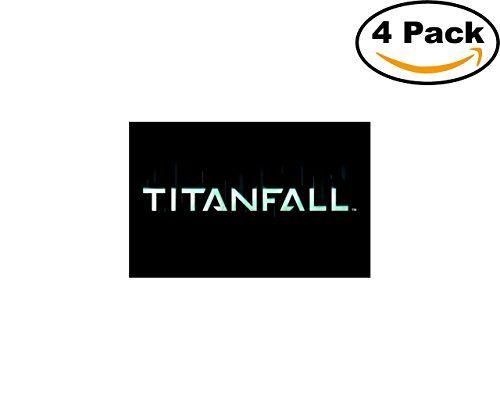 Titanfall Logo - Game TITANFALL Logo 4 Stickers 4X4 Inches Car Bumper Window Sticker Decal