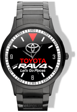 RAV4 Logo - Toyota Rav4 Logo Black Steel Watch