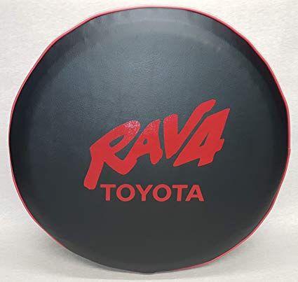 RAV4 Logo - SpareCover Abc Rav4 28 Red TR Logo Red 28 ABC Series Deluxe Tire Cover With Matching Trim