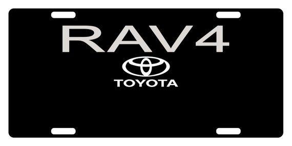 RAV4 Logo - TOYOTA RAV4 Custom License Plate CAR Emblem Version