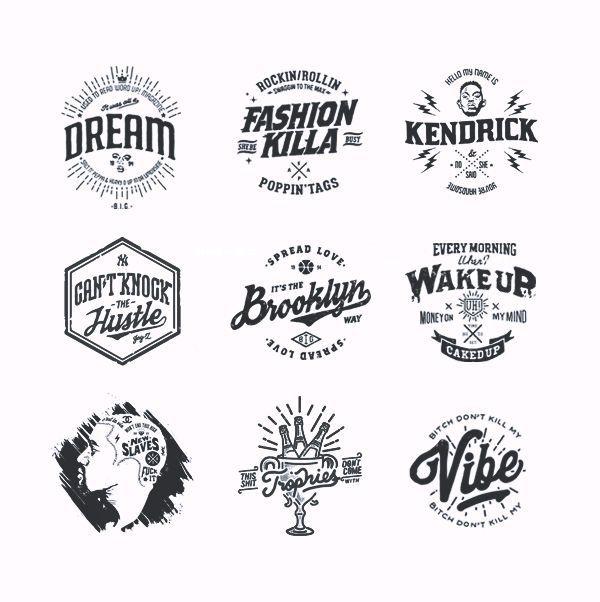 Hip Logo - Collection of typography inspired by Hip hop songs. | Graphic Design ...