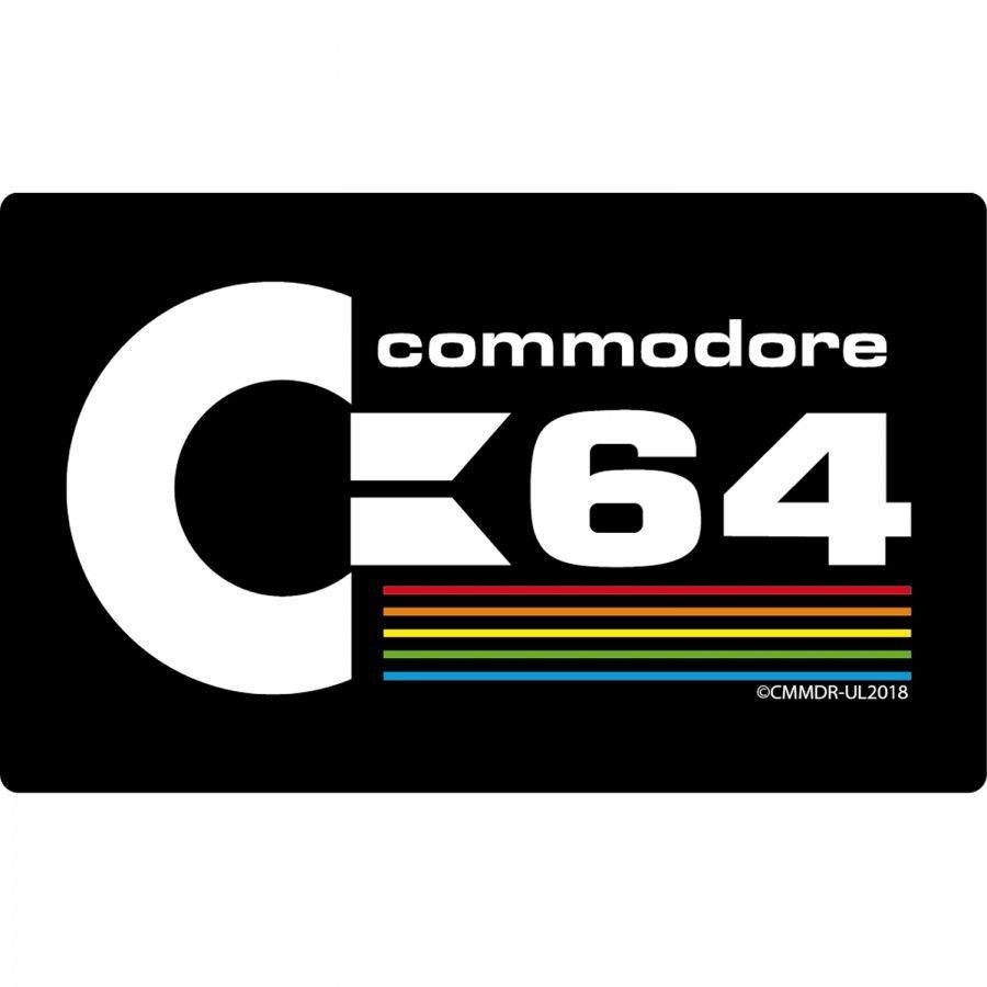 C64 Logo - Commodore C64 Frühstücksbrettchen aus Resopal, Logo schwarz, 23,5 x 14,5 cm