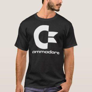 C64 Logo - C64 Logo on Dark Background T-Shirt