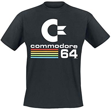 C64 Logo - Commodore 64 C64 Logo T-Shirt Black: Amazon.co.uk: Clothing