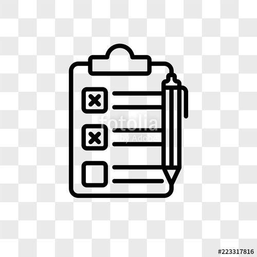 Clipboard Logo - Clipboard vector icon isolated on transparent background, Clipboard ...