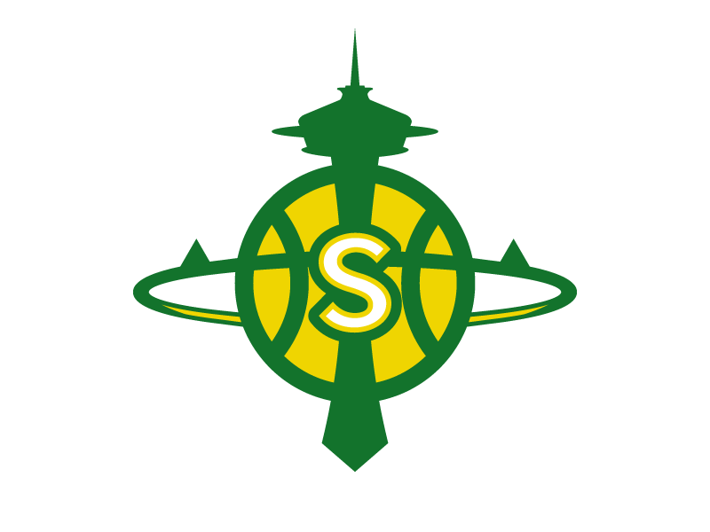 Bball Logo - Seattle Supersonics Logo by Christopher Wilson on Dribbble