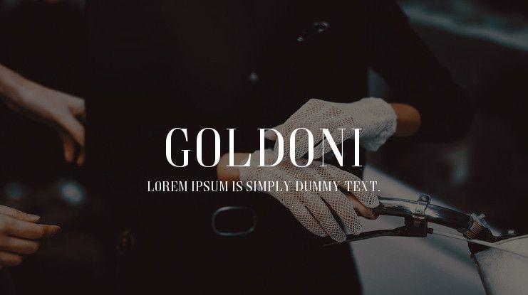 Goldoni Logo - Goldoni Font : Download Free for Desktop & Webfont