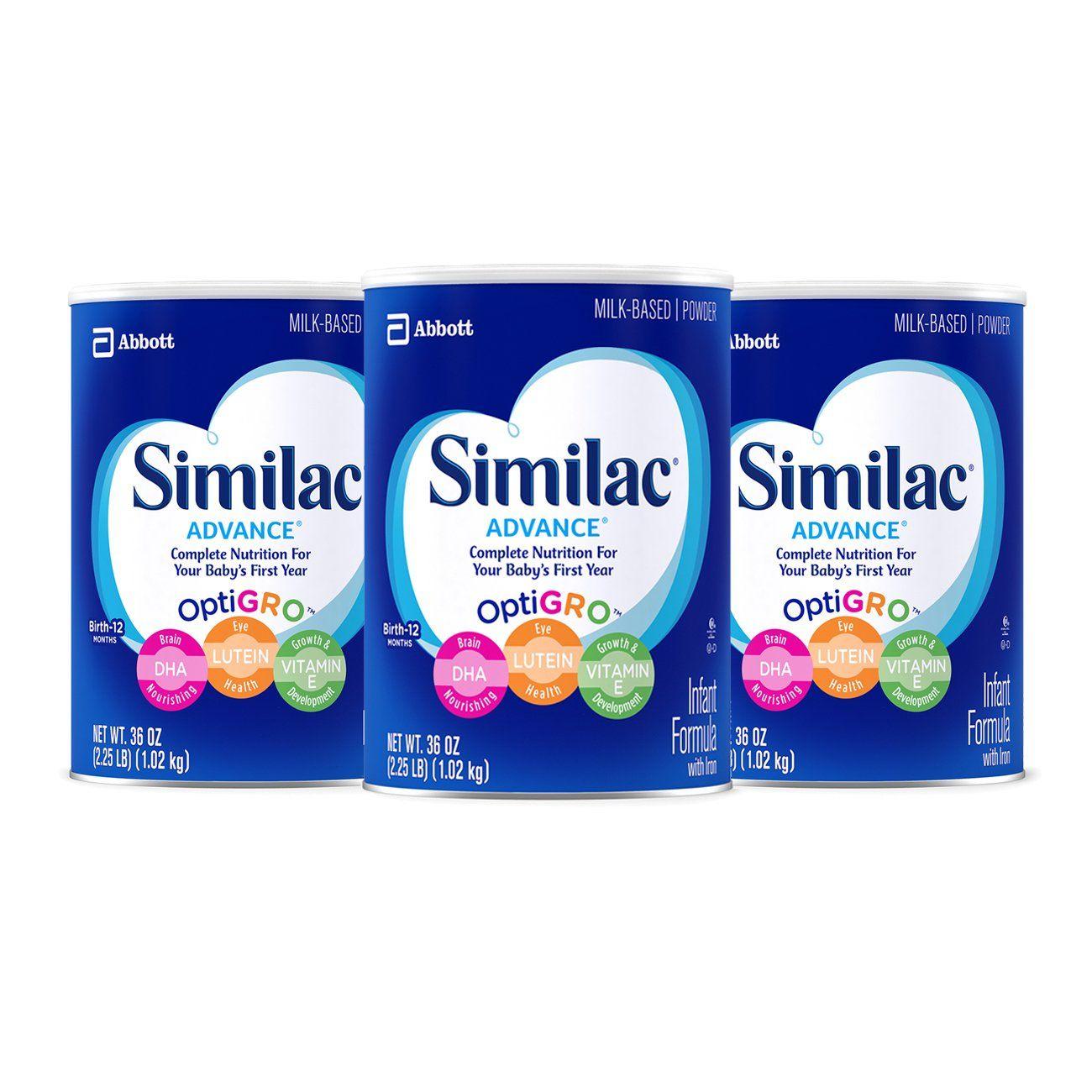 Similac Logo - Similac Advance Infant Formula with Iron, Powder, One Month Supply, 36  Ounce (Pack of 3)