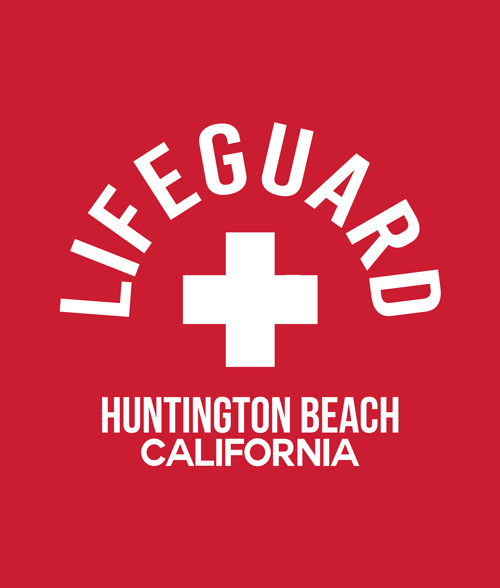 Lifeguard Logo - Lifeguard Huntington Beach Hoodies