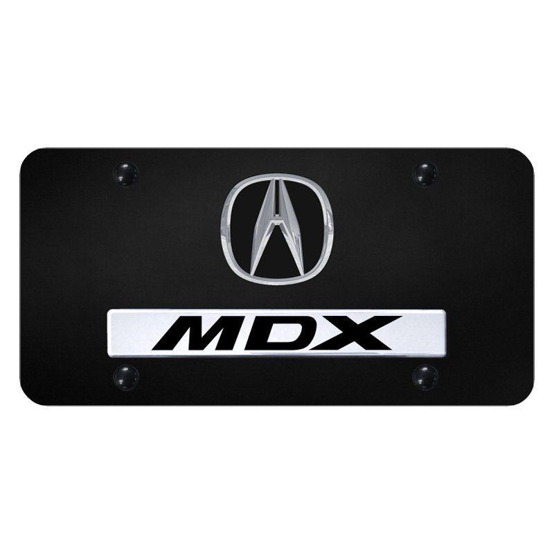 MDX Logo - Autogold® - License Plate with 3D MDX Logo and Acura Emblem