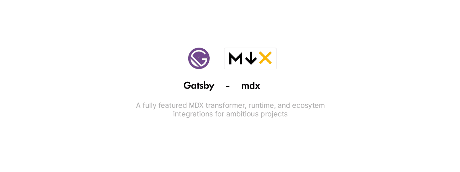 MDX Logo - gatsby-plugin-mdx | GatsbyJS
