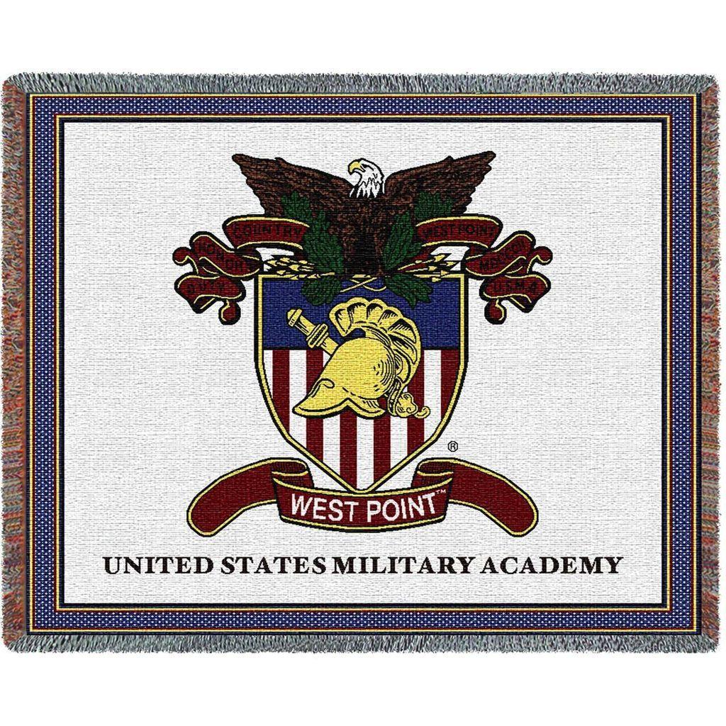 Usma Logo - West Point Crest Throw. 100% Cotton.