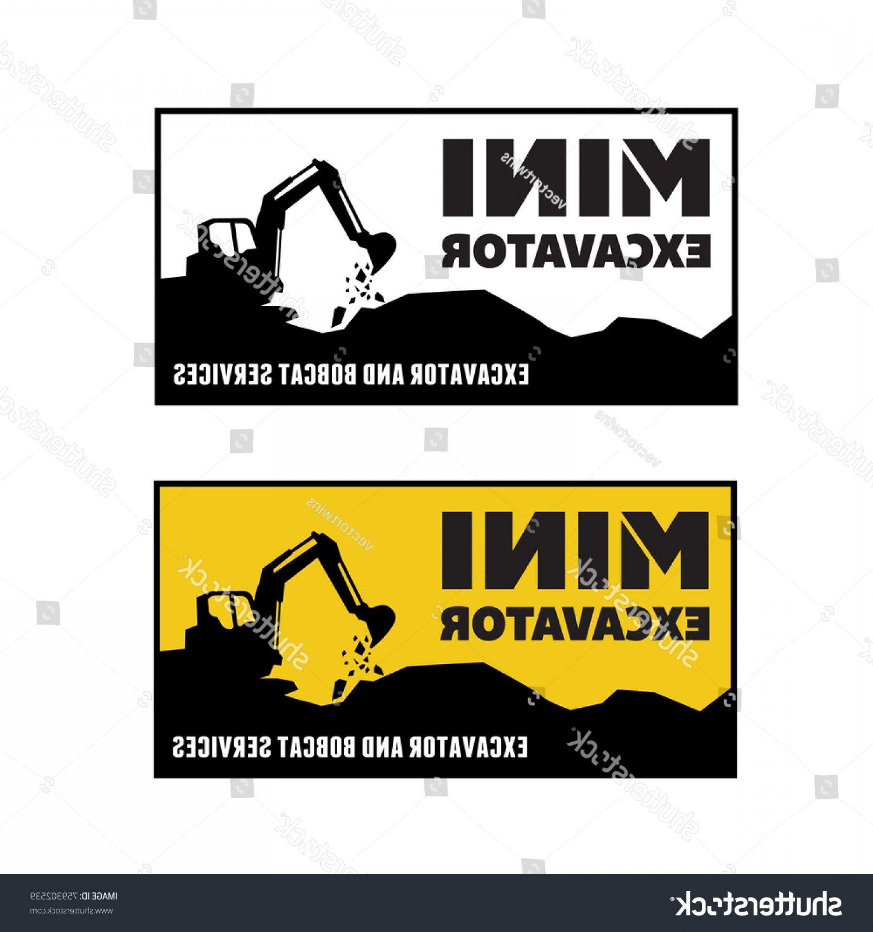 Backhoe Logo - Excavator Backhoe Logo Vector Illustration | catchsplace