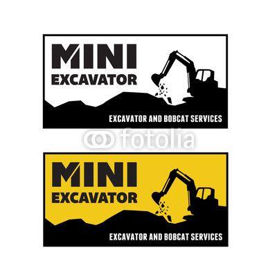 Backhoe Logo - Excavator and backhoe logo vector illustration | Buy Photos | AP ...
