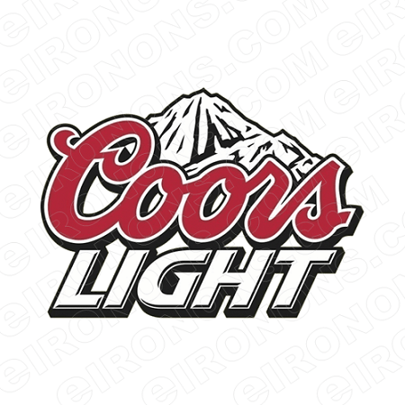 Transfer Logo - COORS LIGHT LOGO ALCOHOL T SHIRT IRON ON TRANSFER DECAL #ACL1