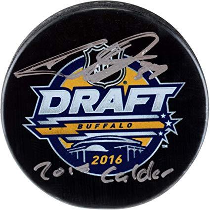 Draft Logo - Auston Matthews Toronto Maple Leafs Autographed 2016 NHL Draft Logo