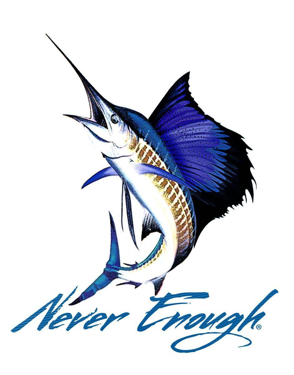 Sailfish Logo - Never Enough Sailfish sticker | Fish art in 2019 | Fish under the ...