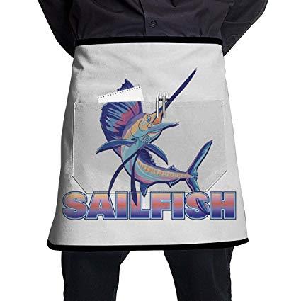 Sailfish Logo - Amazon.com : Kjiurhfyheuij Half Short Aprons Sailfish Logo Waist ...