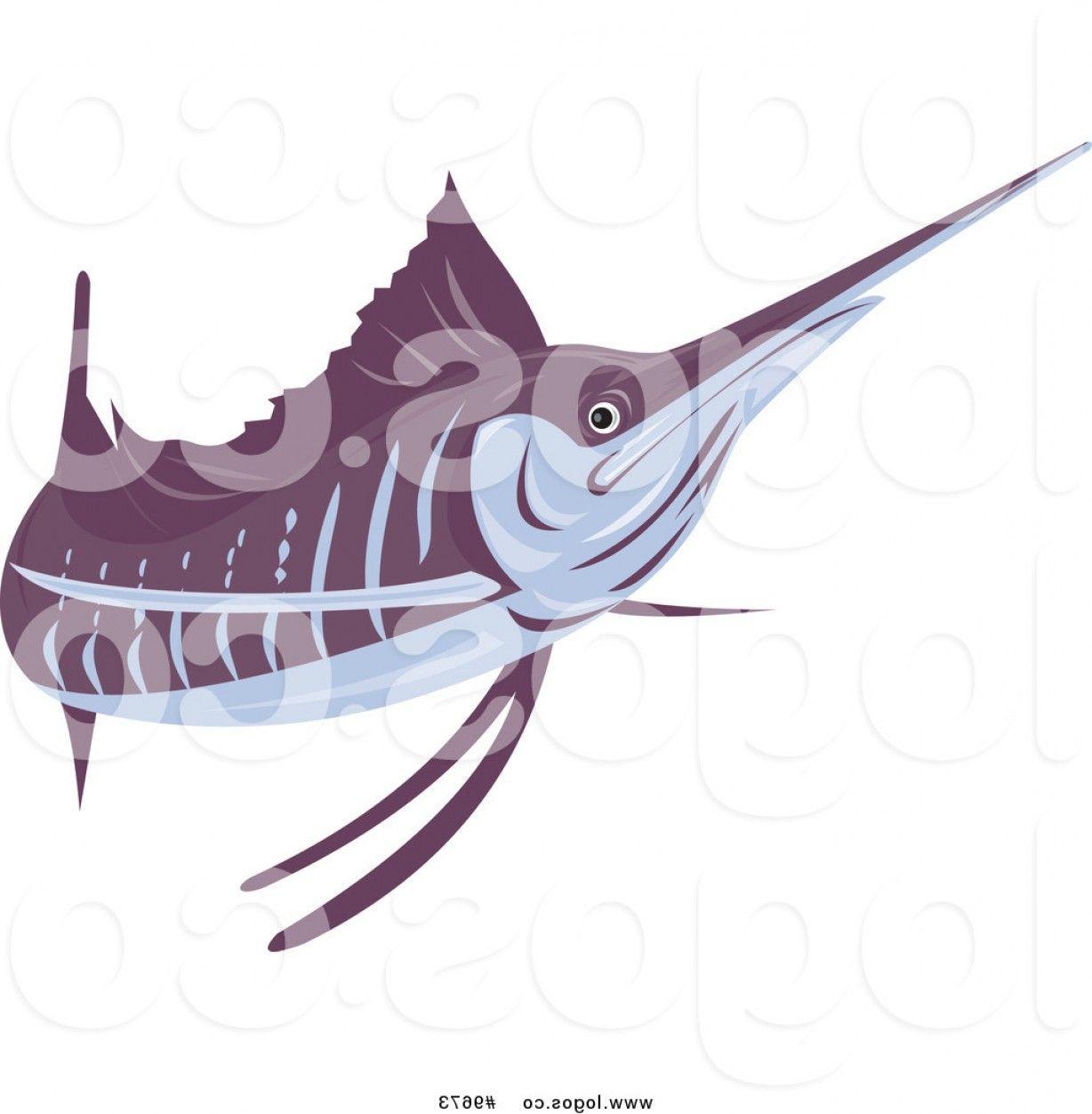 Sailfish Logo - Royalty Free Clip Art Vector Retro Sailfish Logo By Patrimonio ...