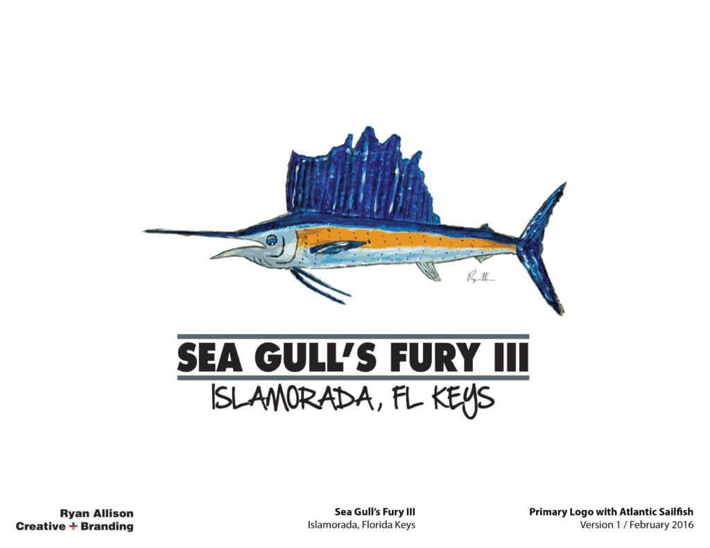 Sailfish Logo - Sea Gull's Fury III Primary Logo with Atlantic Sailfish - Logo ...