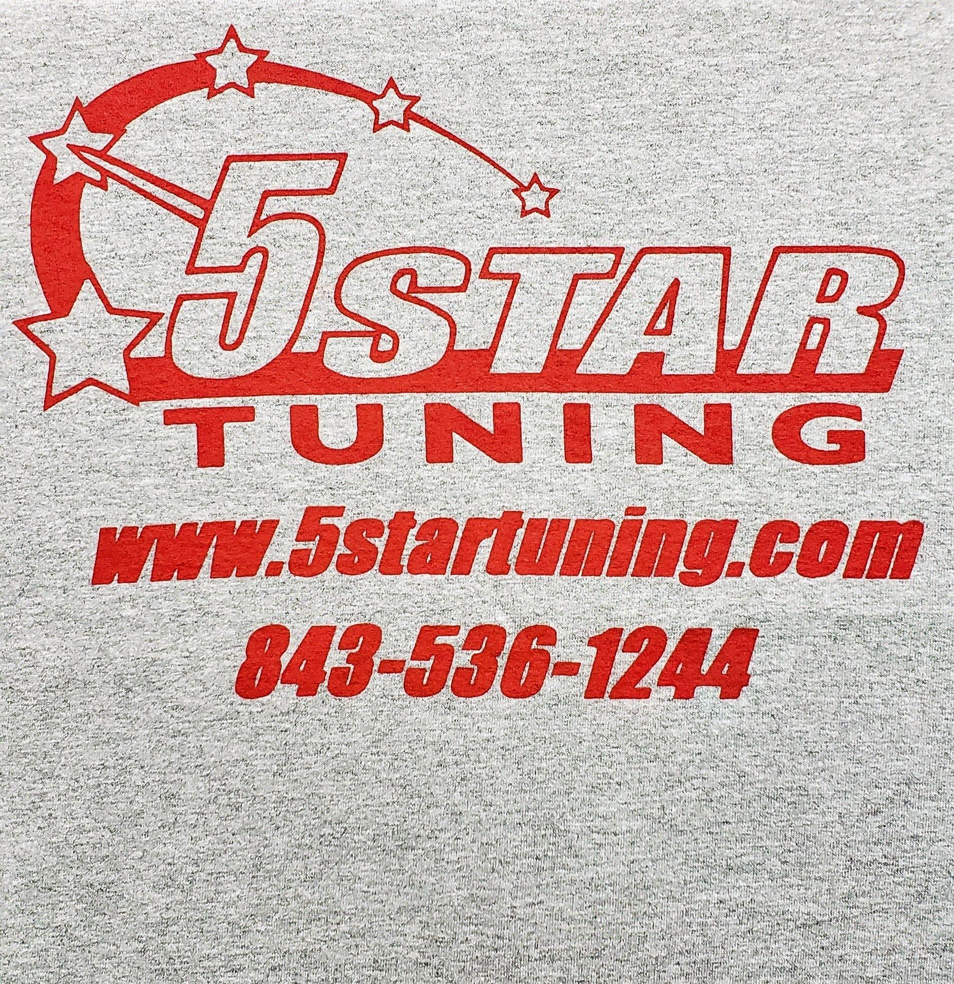 XXXL Logo - 5 Star Tuning Logo T-Shirt (Gray) XXXL