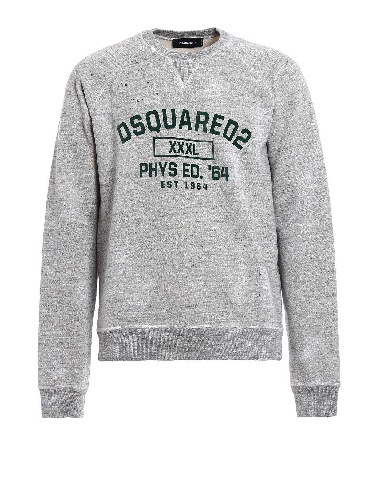 XXXL Logo - Dsquared2 - XXXL logo cotton sweatshirt - Sweatshirts & Sweaters ...