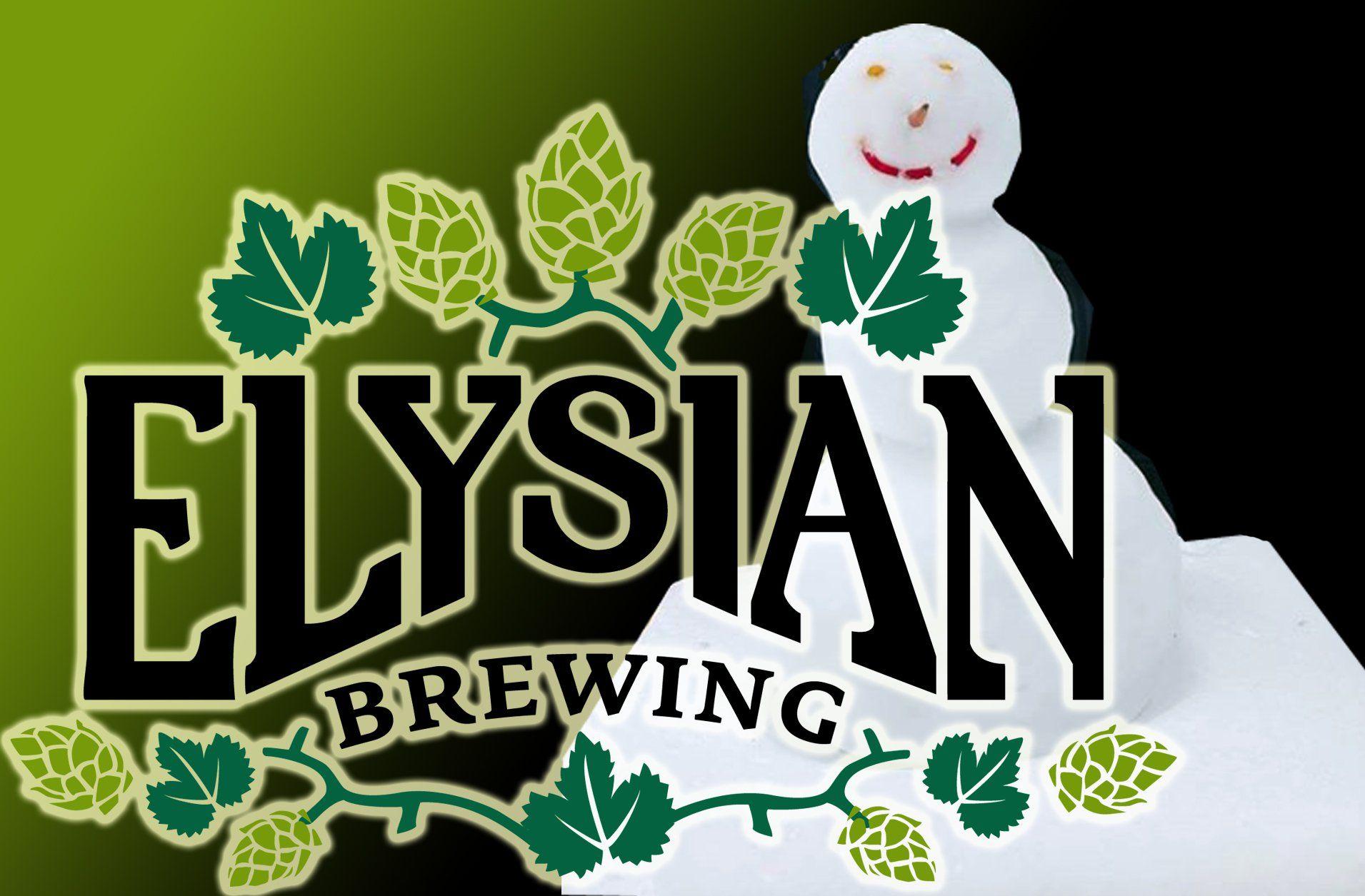 Elysian Logo - Elysian Brewing Plaza Party + Snowman Building Comp