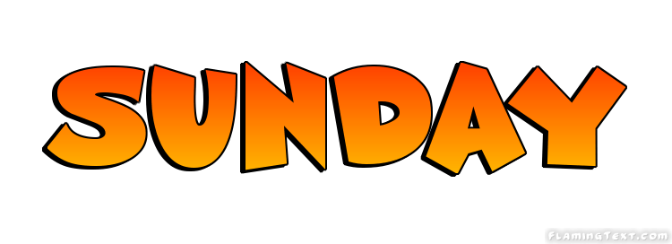 Sunday Logo - Sunday Logo | Free Name Design Tool from Flaming Text