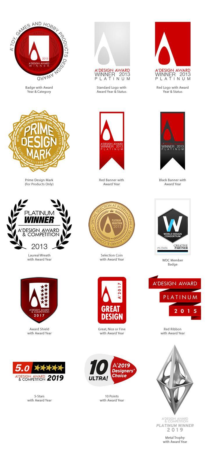 Winner Logo - A' Design Award and Competition Logo and Badges