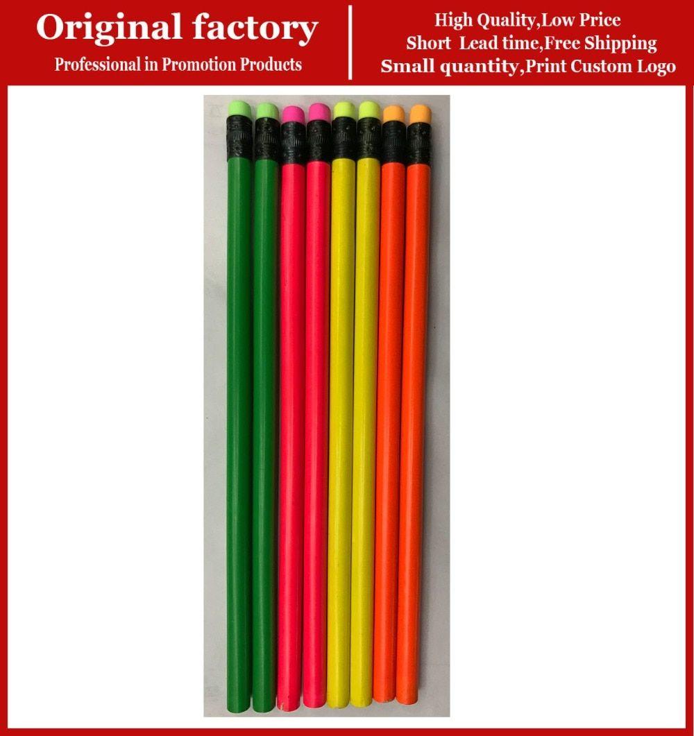 Pencils Logo - School cheap wholesale pencils with eraser toppers black wood custom  pencils logo photo pencil