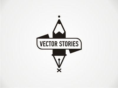 Pencils Logo - Vectorstories new logo by Eleni Gkizi on Dribbble