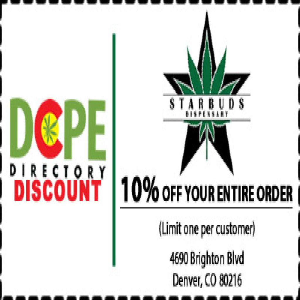 Starbuds Logo - Starbuds Coupon | Colorado Marijuana Dispensary : Dope Directory