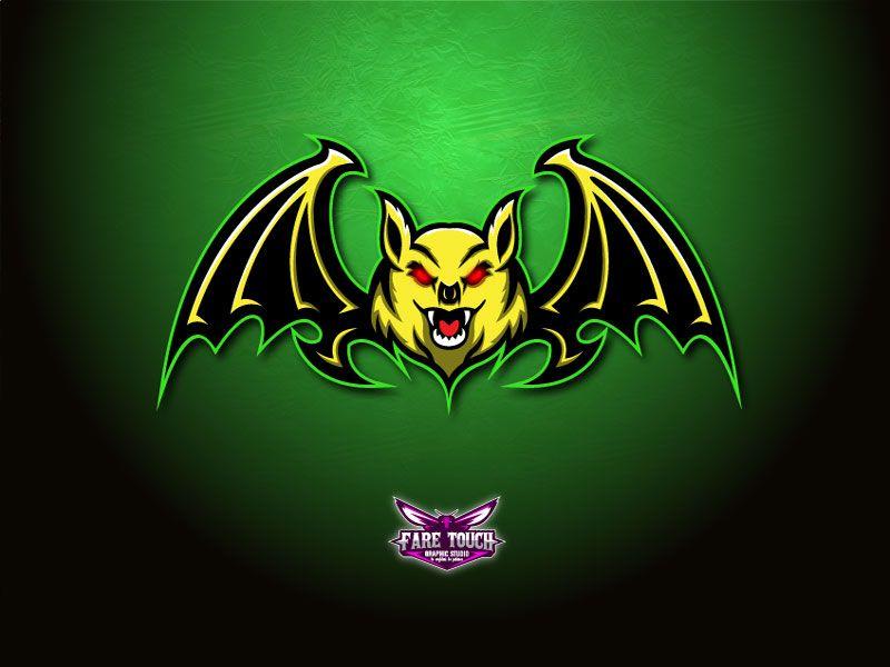 Bat Sports Logo - Bat mascot logo