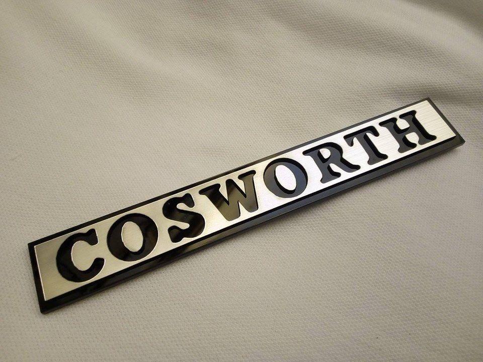 Cosworth Logo - Ford Sierra 2wd 4x4 sapphire Escort rs Cosworth Boot badge Emblem