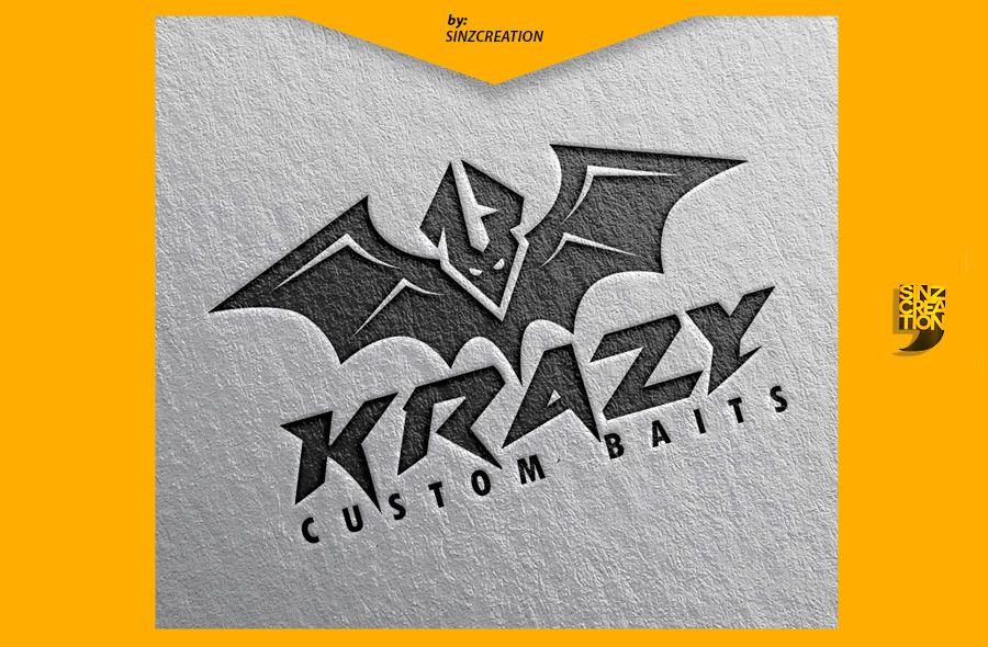 Krazy Logo - Entry #168 by sinzcreation for 13 Krazy Custom Baits Logo | Freelancer
