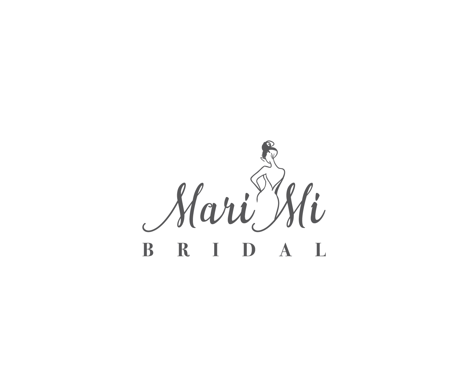 Bridal Logo - Elegant, Feminine, Boutique Logo Design for Mari Mi / Mari Mi Bridal ...