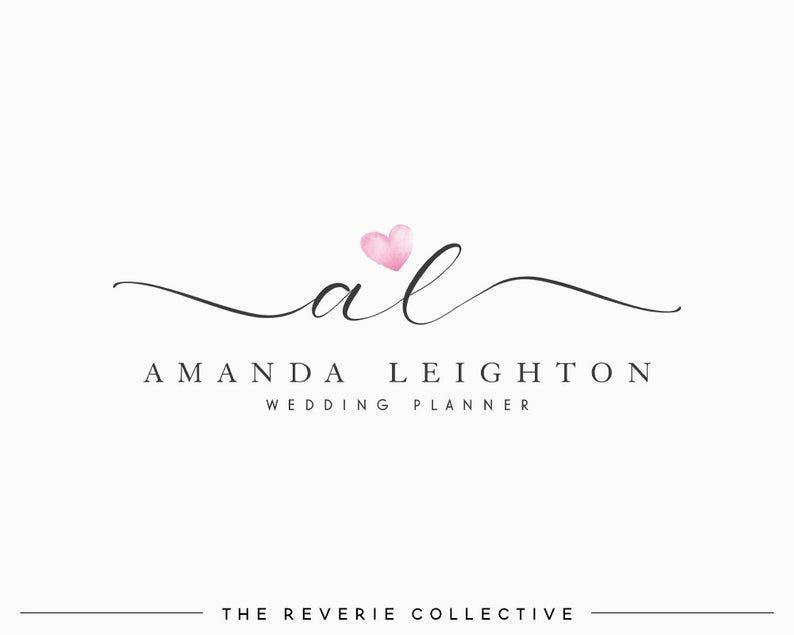 Bridal Logo - Premade Logo Design, Custom Logo Design, Heart Logo, Bridal Logo, Wedding  Logo, Photography Logo, Watercolor Logo, Boutique Logo, Shop Logo