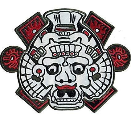 Mayan Logo - Anarchy Mayans MC Centerpatch Maya Head Biker Iron on Patch Badge