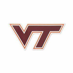 Vt-2 Logo - Details about VT Virginia Tech Hokies Logo Cornhole Decals / SET of 2